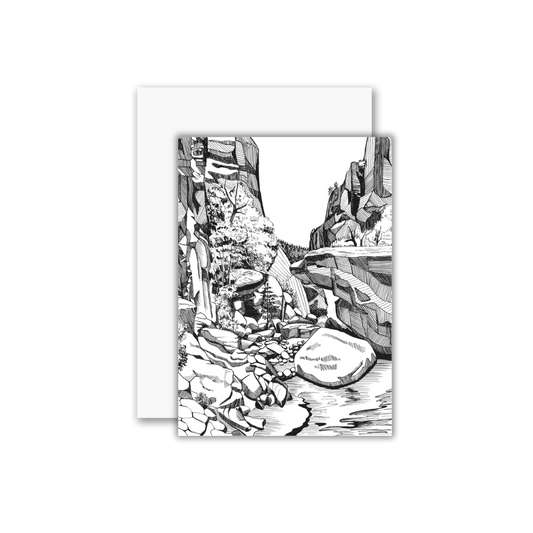 Gila River Catwalks Greeting Card