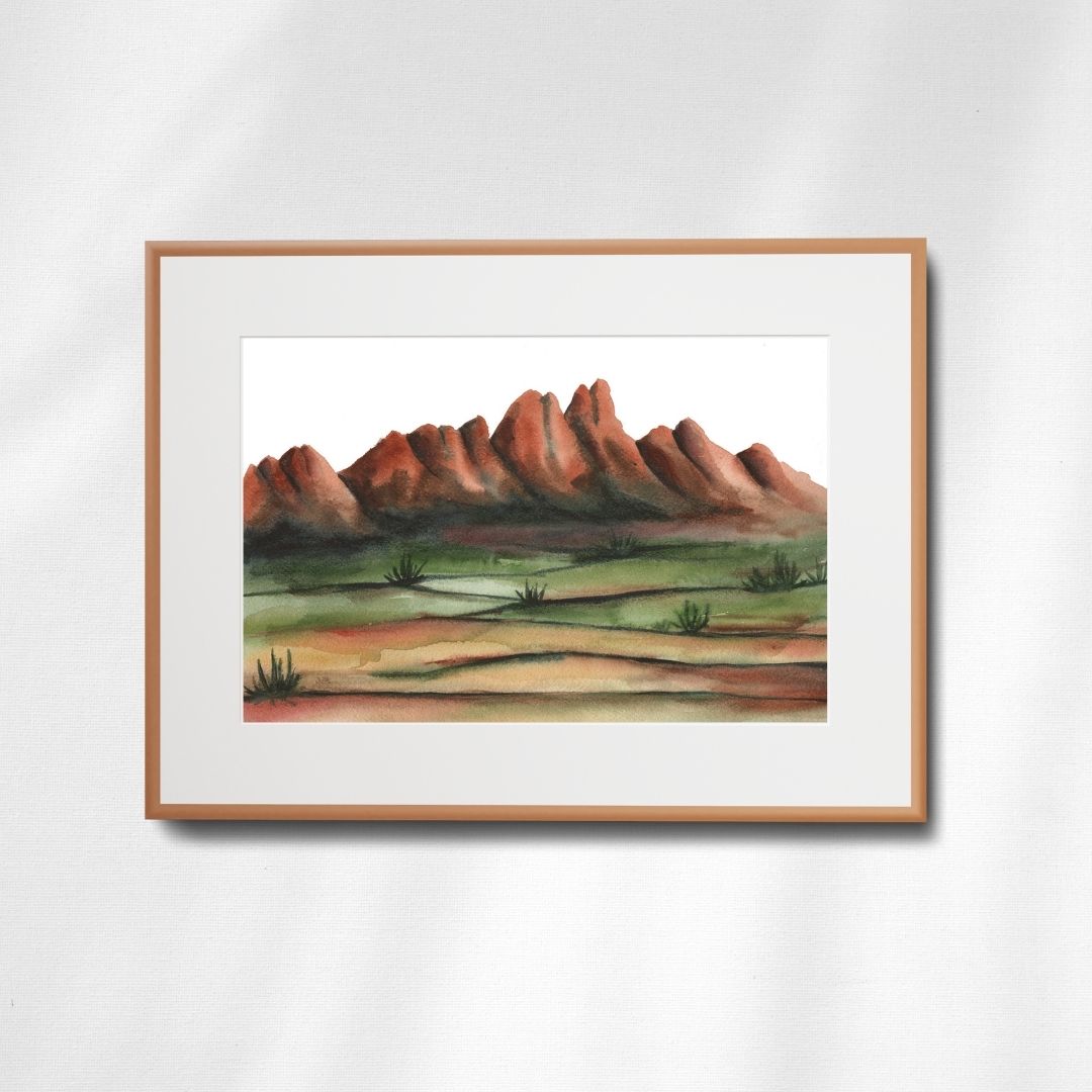 Watercolor Organ Mountains