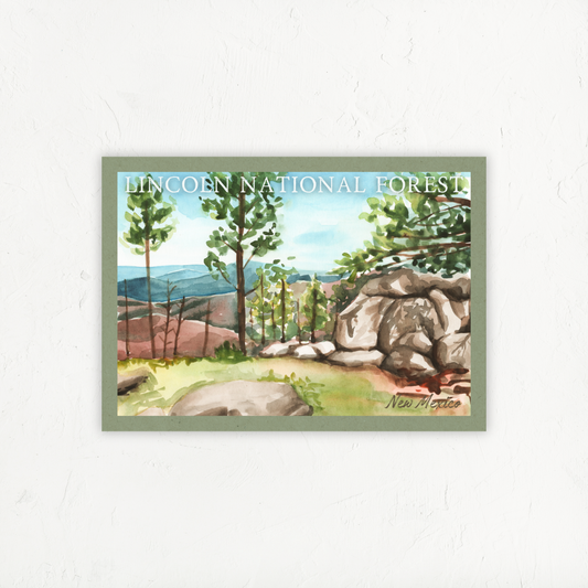 Lincoln National Forest Postcard