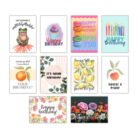 Variety Birthday Card Set