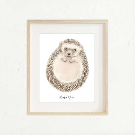 Hedgehog Baby Footprint