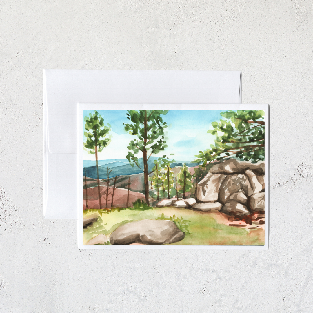 Lincoln National Forest Vista Greeting Card