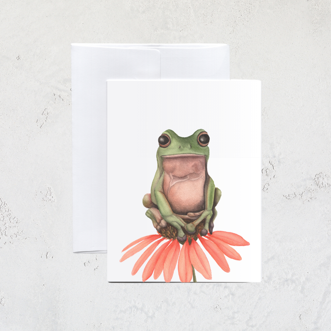 Mr. Frog Man Greeting Card