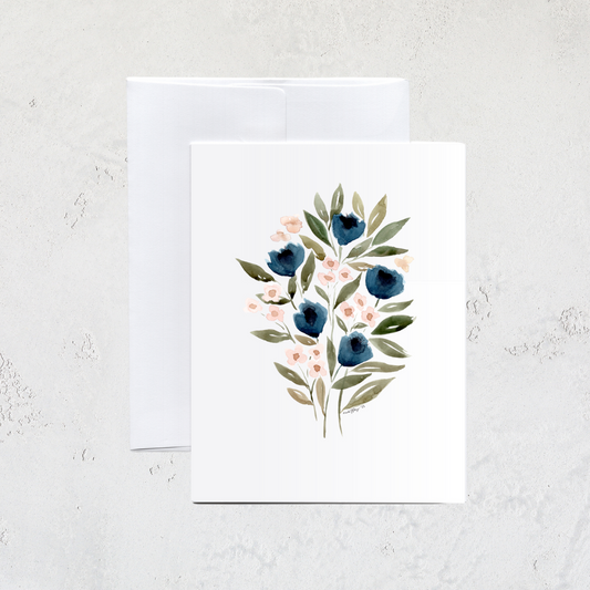 Blue Poppies Greeting Card