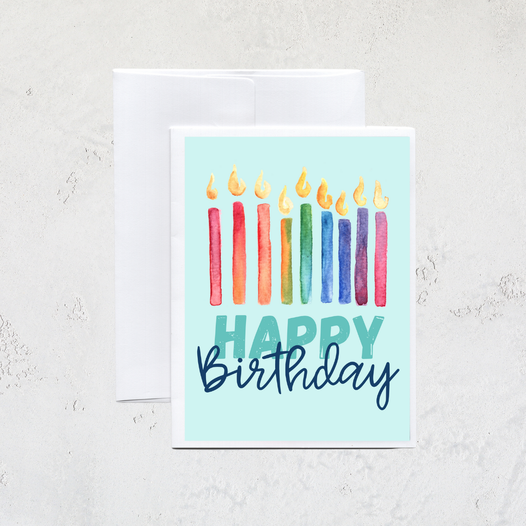 Candles Birthday Card