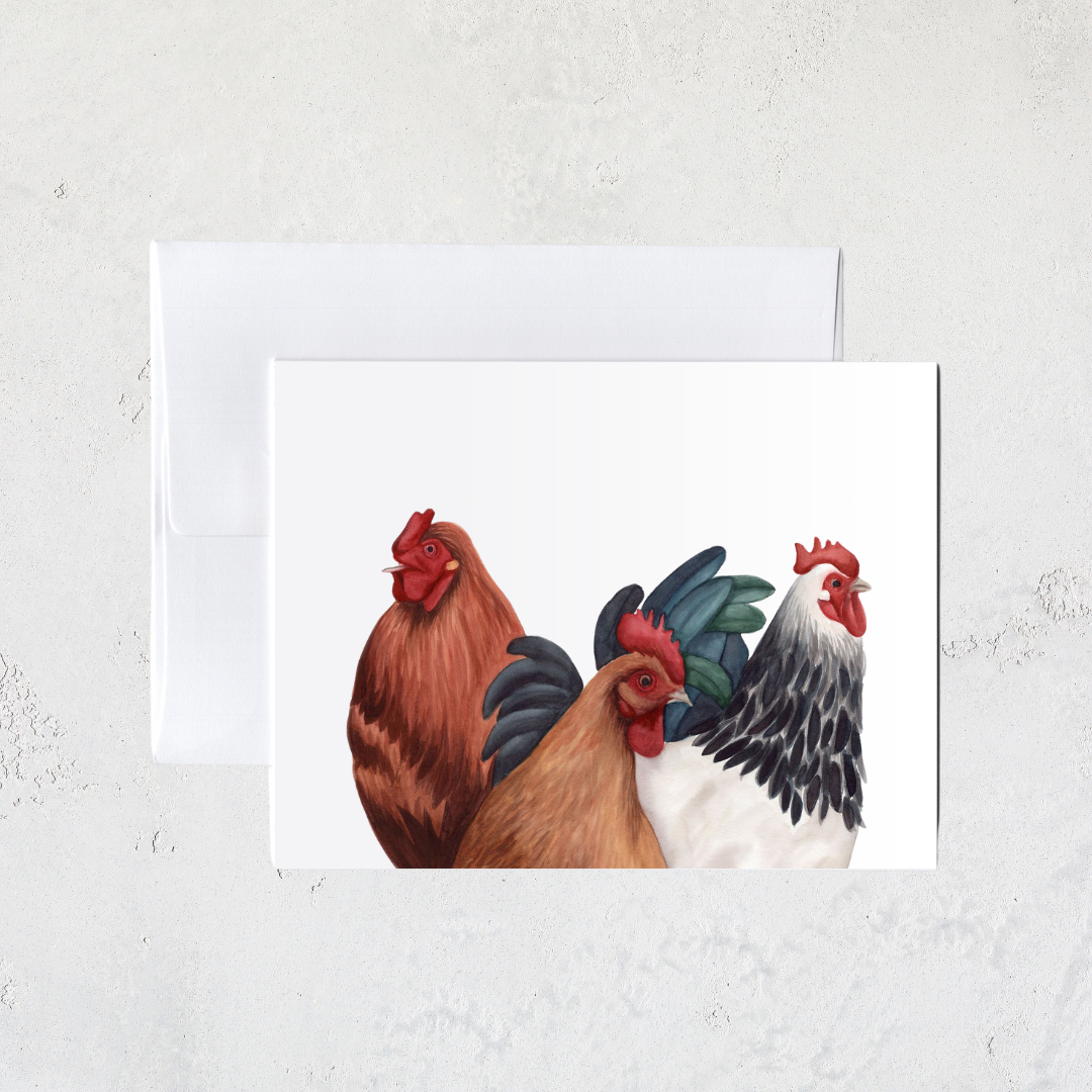 Chickens Greeting Card