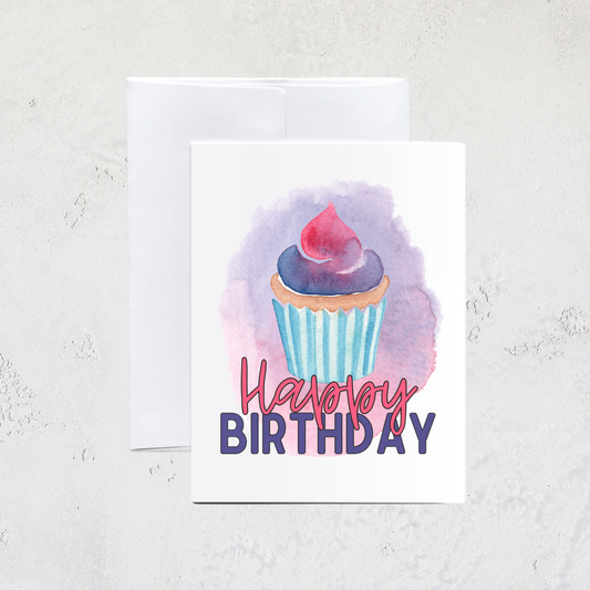 Cupcake Birthday Card