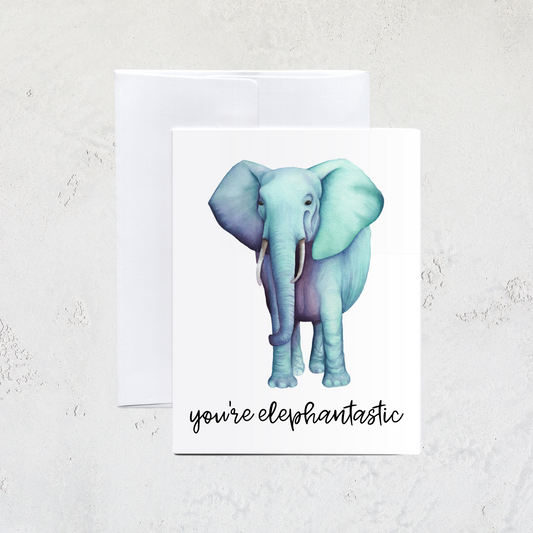 Elephantastic Greeting Card