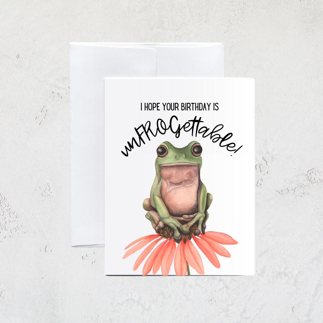 unFROGettable Birthday Card