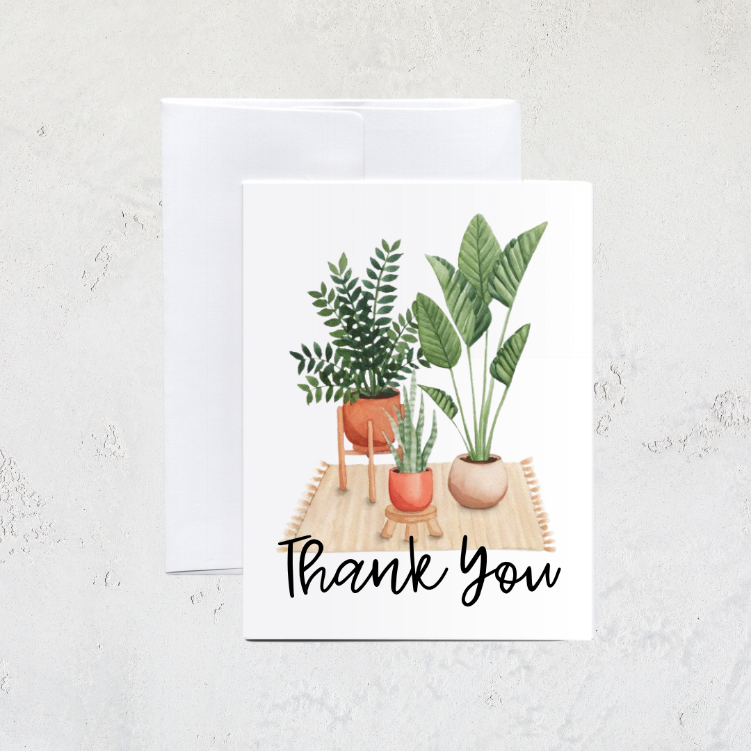 Houseplant Thank You Card