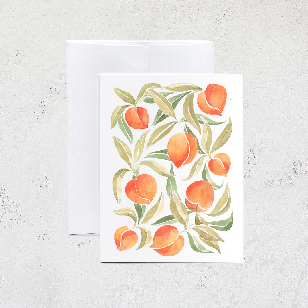 Peaches Greeting Card