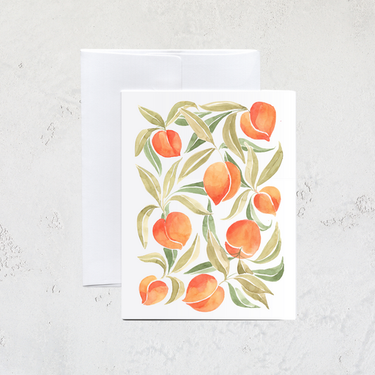 Peaches Greeting Card