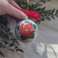 Poinsettia 2024 Glass Ornament