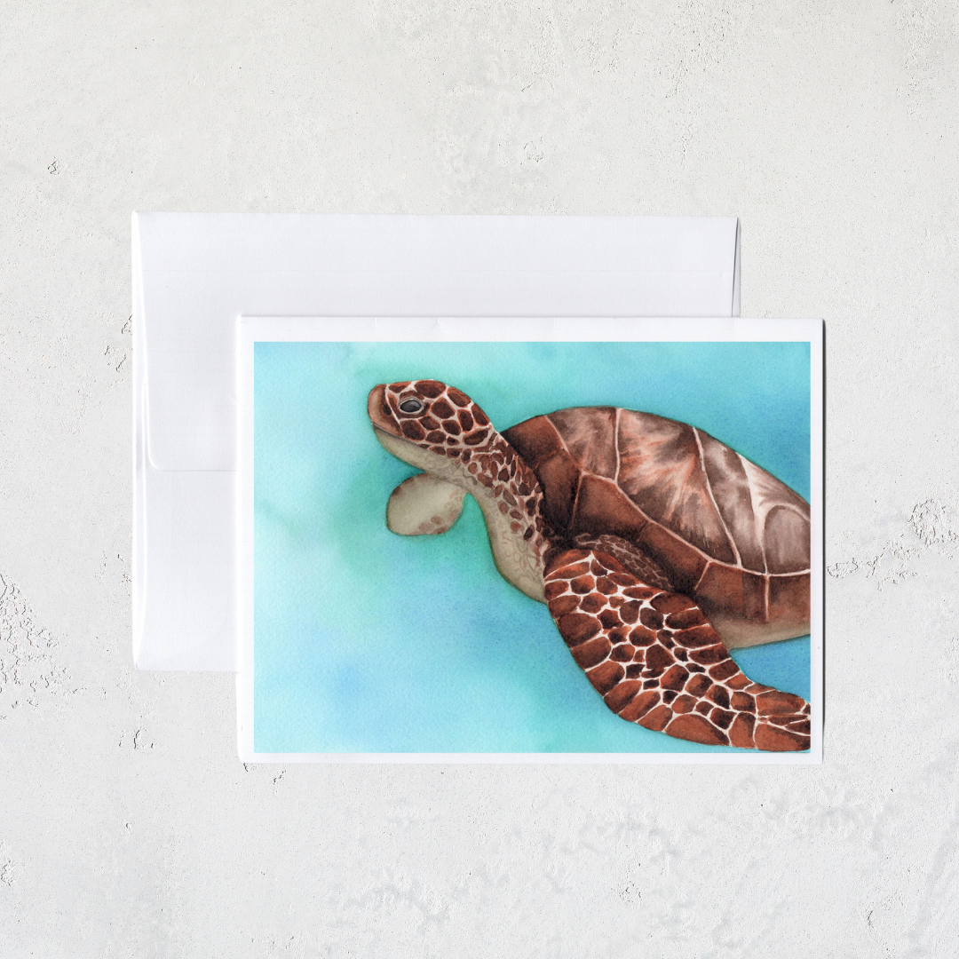 Sea Turtle Greeting Card