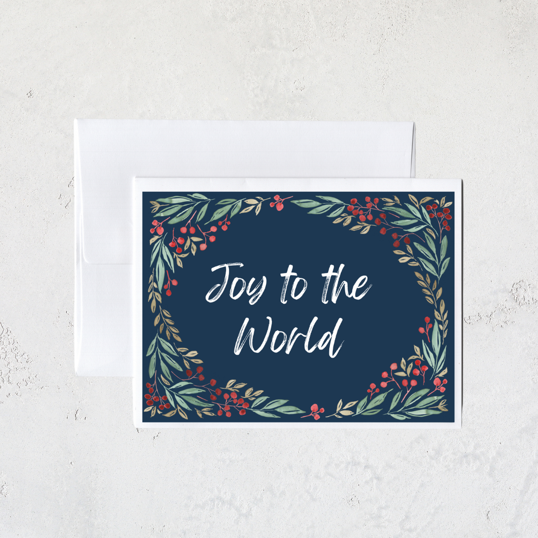 Joy to the World Greeting Card