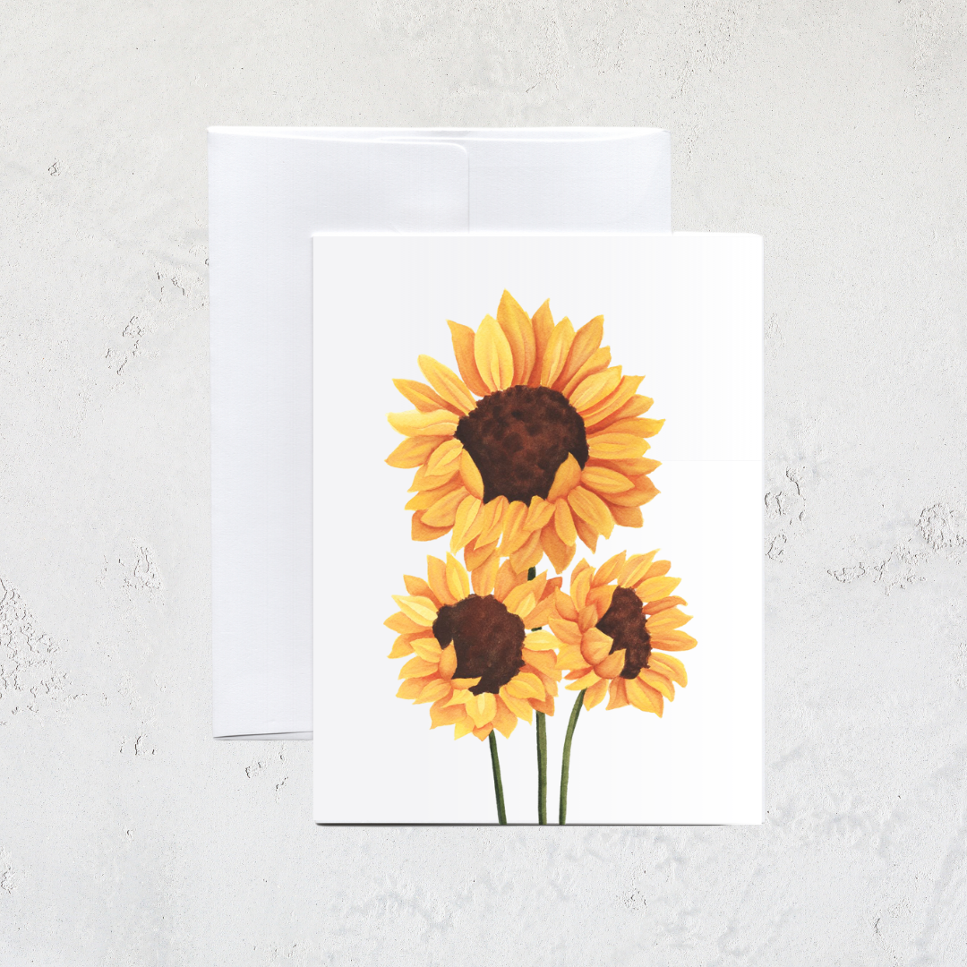 Sunflower Bouquet Greeting Card