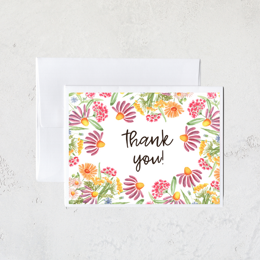 Wildflowers Thank You Card