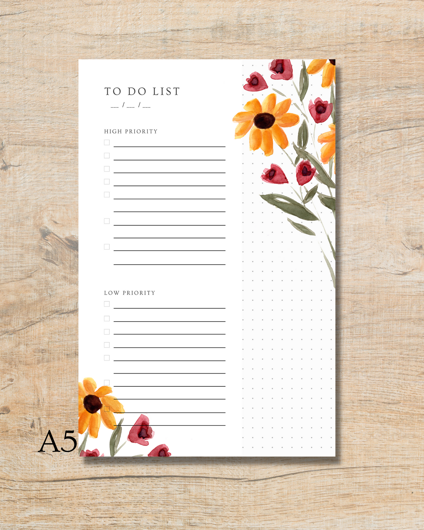 Black Eyed Susan to-do list