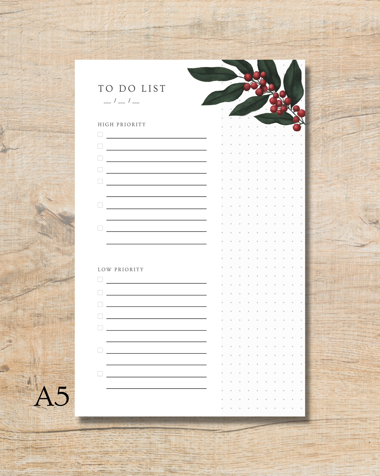 Christmas Pattern to-do list