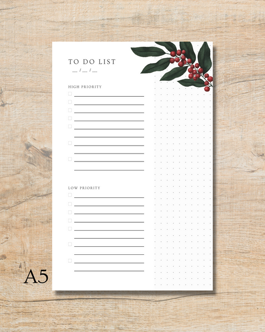 Christmas Pattern to-do list