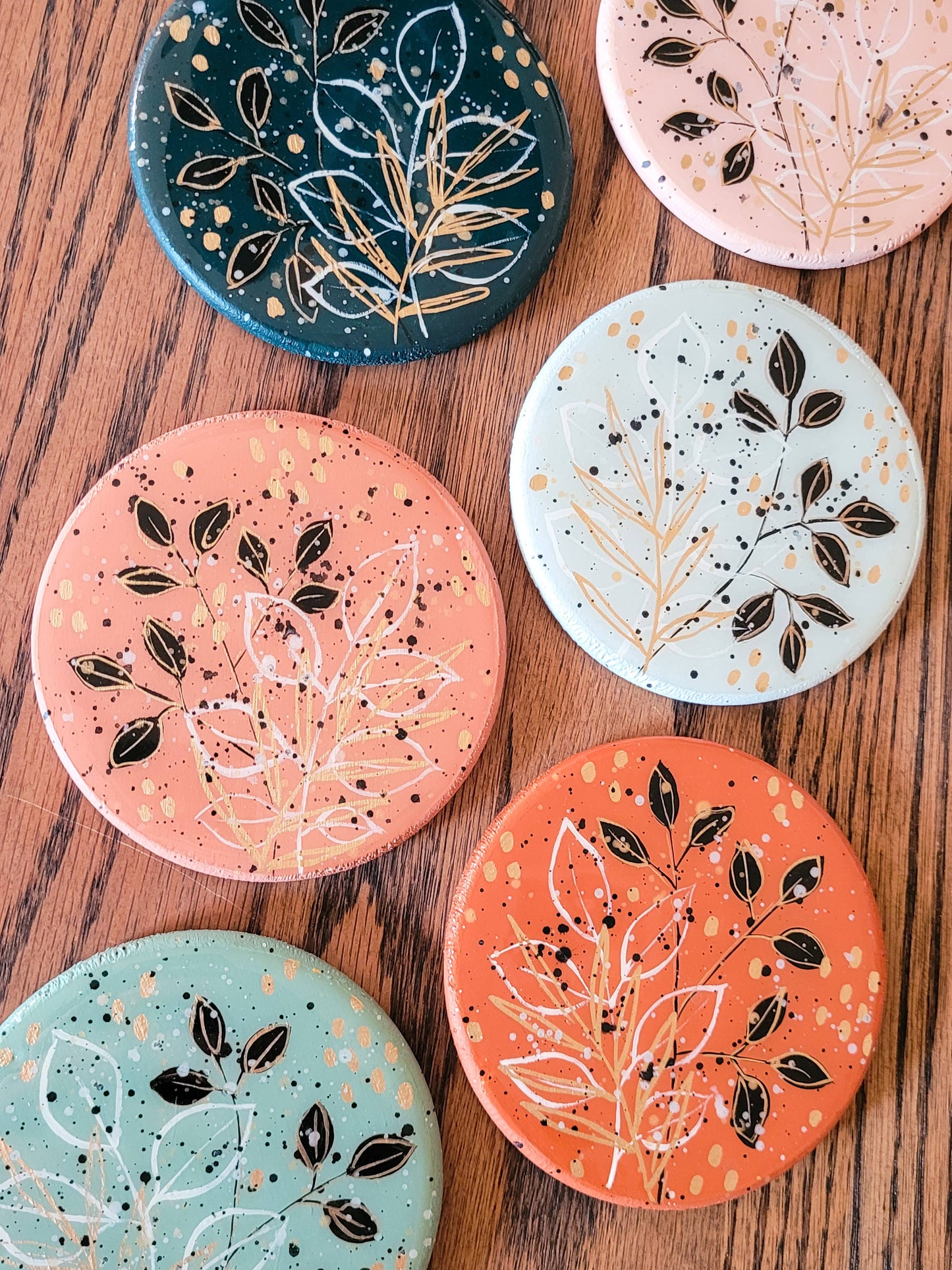 Boho Botanical Coaster Set