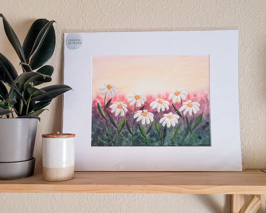 Sunset Daisies Original