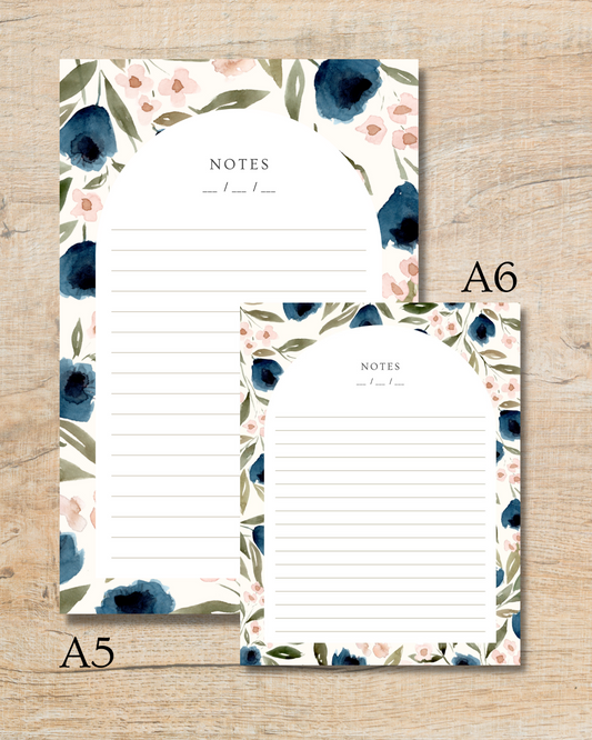 Blue Poppies Notepad