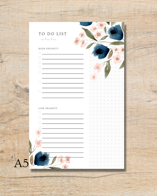 Blue Poppies to-do list