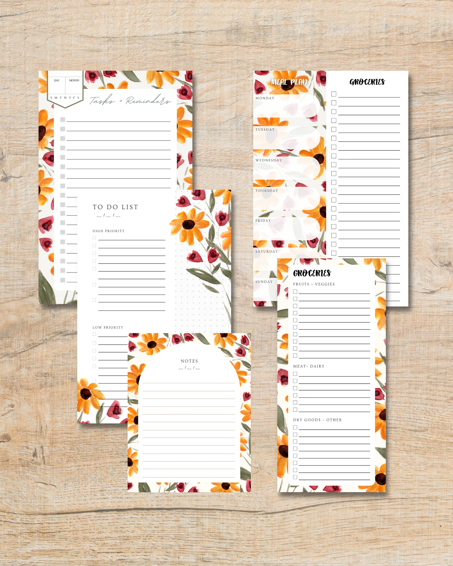 Black Eyed Susan Stationery Bundle